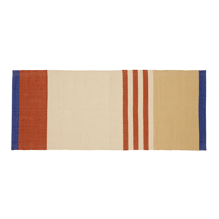 Striped carpet runner 80 x 200 cm, multicoloured from Hübsch Interior