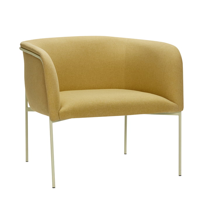 Lounge chair, yellow from Hübsch Interior