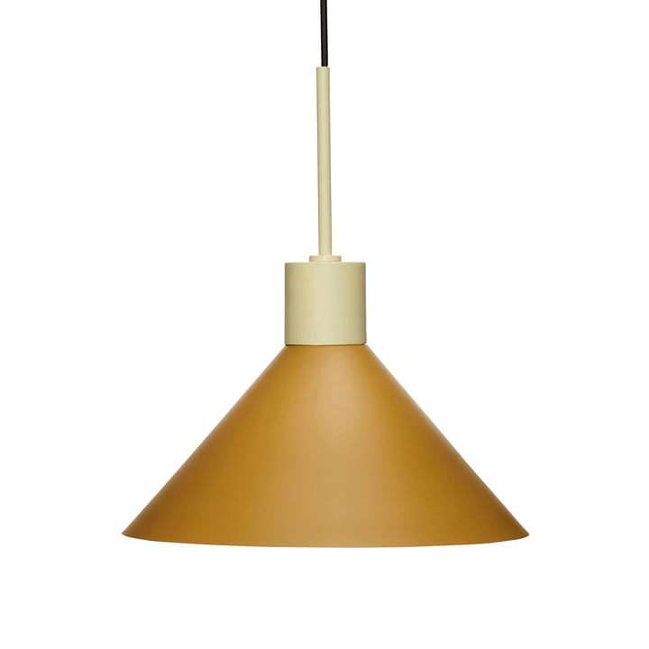 Metal pendant light from Hübsch Interior in sand / brown