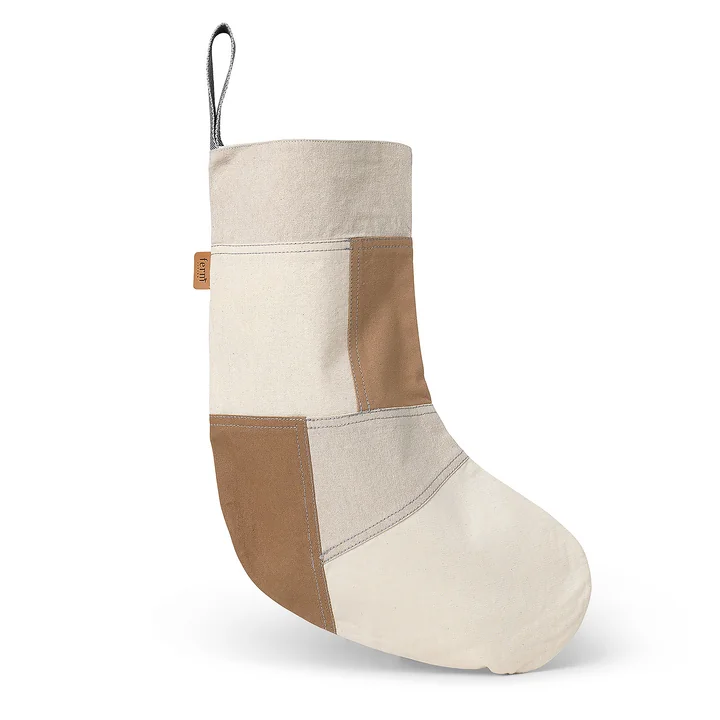 Tonal Christmas stocking from Ferm Living
