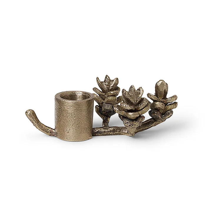 Brass branch candle holder by Ferm Living