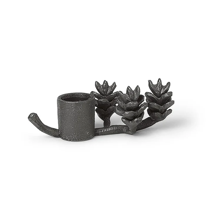 Twig candle holder by Ferm Living in the color black