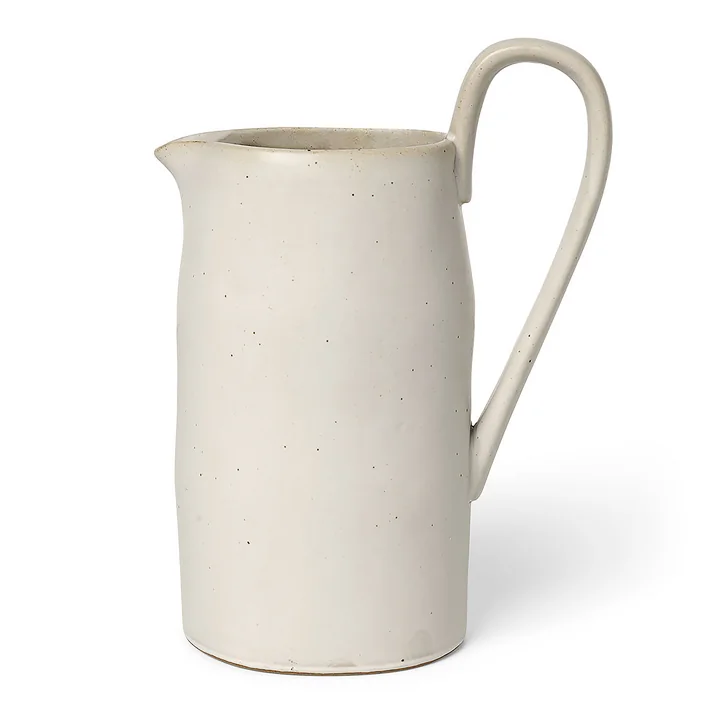 Flow jug by Ferm Living in the color off-white