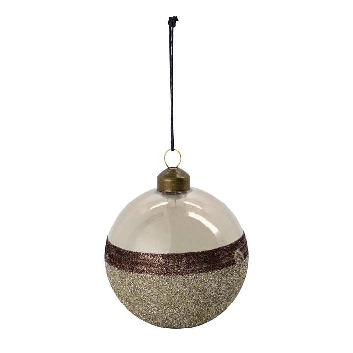 Stripe Christmas tree ball from House Doctor in color sand
