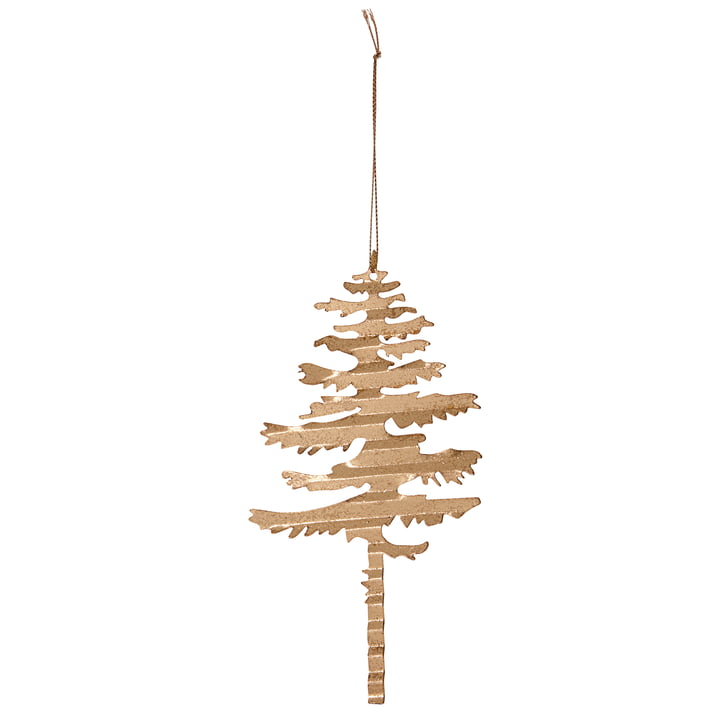 Decorative pendant fir tree from House Doctor made of brass