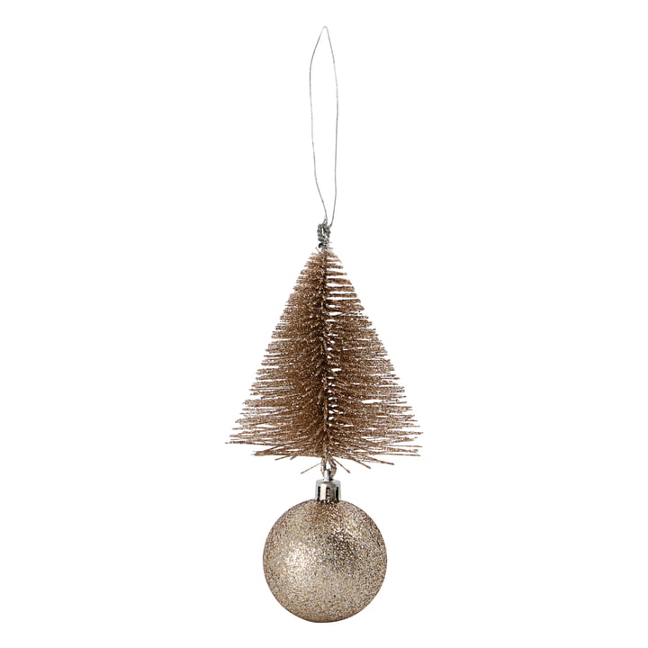 Christmas tree decoration tree & ball from House Doctor in color sand