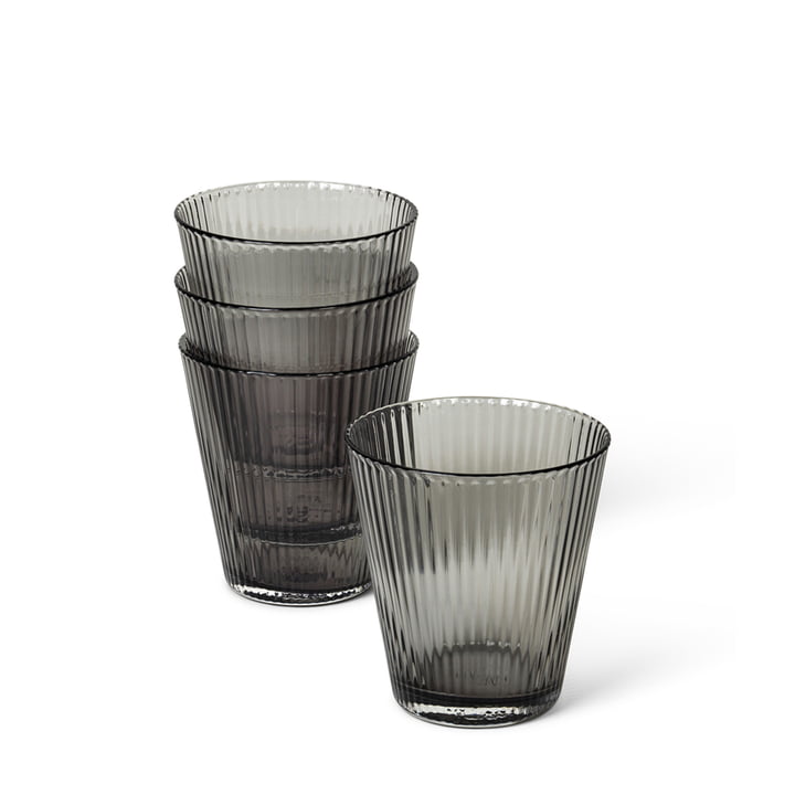Grand Cru Water glass from Rosendahl in the colour smoke in a set of 4