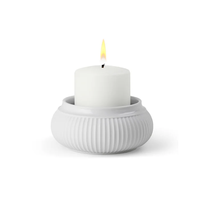 Curve Candleholder from Lyngby Pocelæn