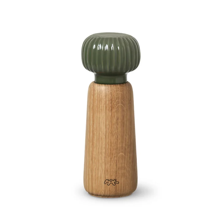 Hammershøi Salt and pepper mill from Kähler Design in the colour dark green