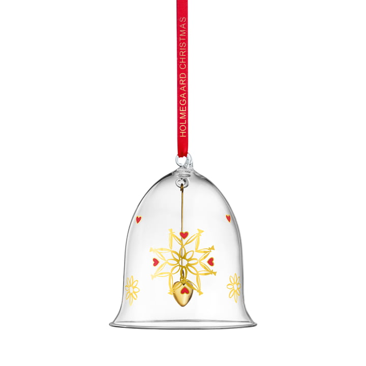 Christmas bell 2021 H 10.5 cm from Holmegaard in clear