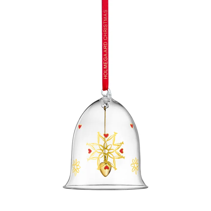 Christmas bell 2021 H 10.5 cm from Holmegaard in clear