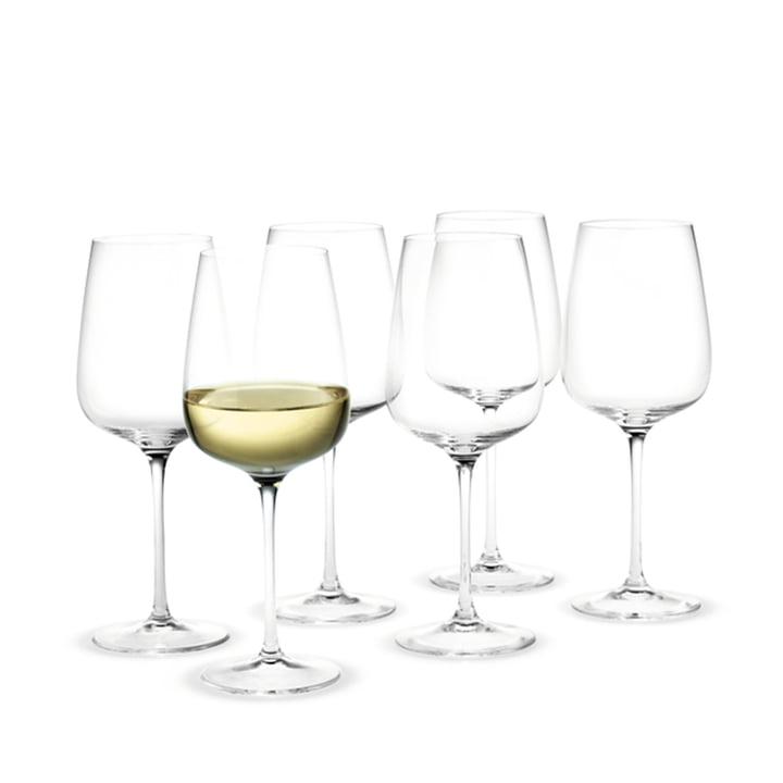 Bouquet White wine glass 41 cl from Holmegaard in clear (set of 6)