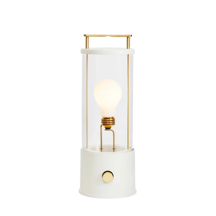 The Muse LED rechargeable table lamp from Tala in candlenut white
