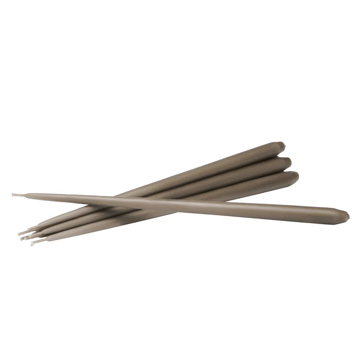 Candles by Ester & Erik (set of 6) from Stoff Nagel in taupe