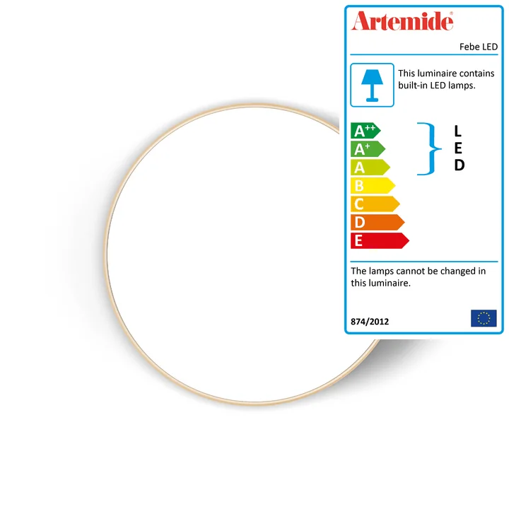 Artemide - Febe LED wall and ceiling light, Ø 61 cm, white