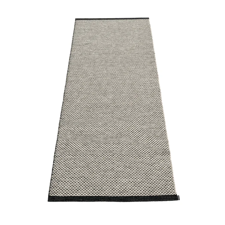 Effi carpet, 70 x 200 cm by Pappelina in black