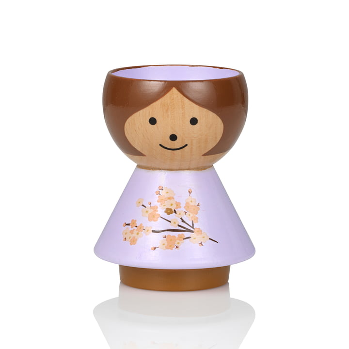 Bordfolk Egg cup girl from Lucie Kaas in Violet