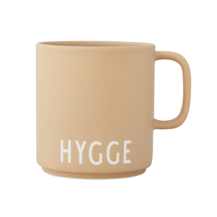 AJ Favourite Porcelain mug with handle from Design Letters in Hygge / beige