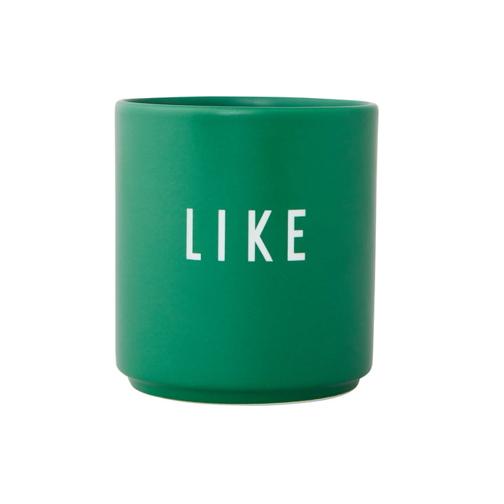 AJ Favourite Porcelain mug from Design Letters in Like / grass green