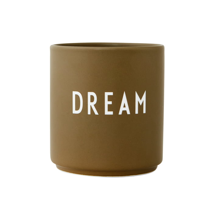AJ Favourite Porcelain mug from Design Letters in Dream / olive green
