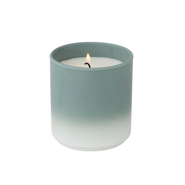 Scented candle from Design Letters in dusty green