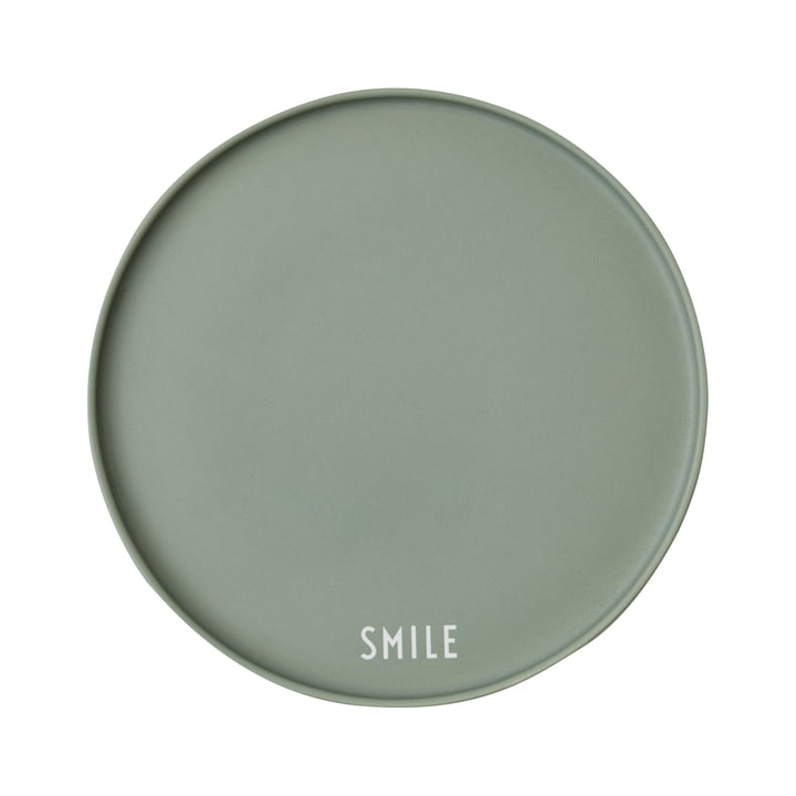 AJ Favourite Porcelain plate from Design Letters in Smile / green