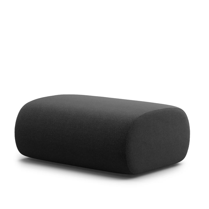 Ola Pouf, 80 x 90 cm, anthracite (Main Line Flax MLF28) by Objekte unserer Tage