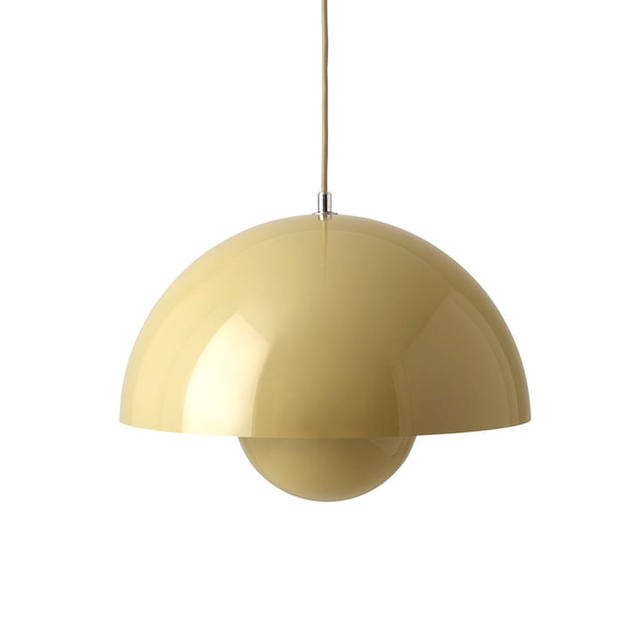 FlowerPot Pendant light VP7 from & Tradition in the colour pale sand