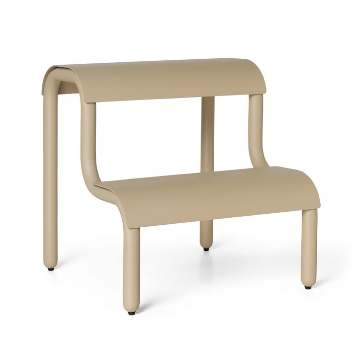 Up Step Multifunctional stool from Ferm Living in the color cashmere