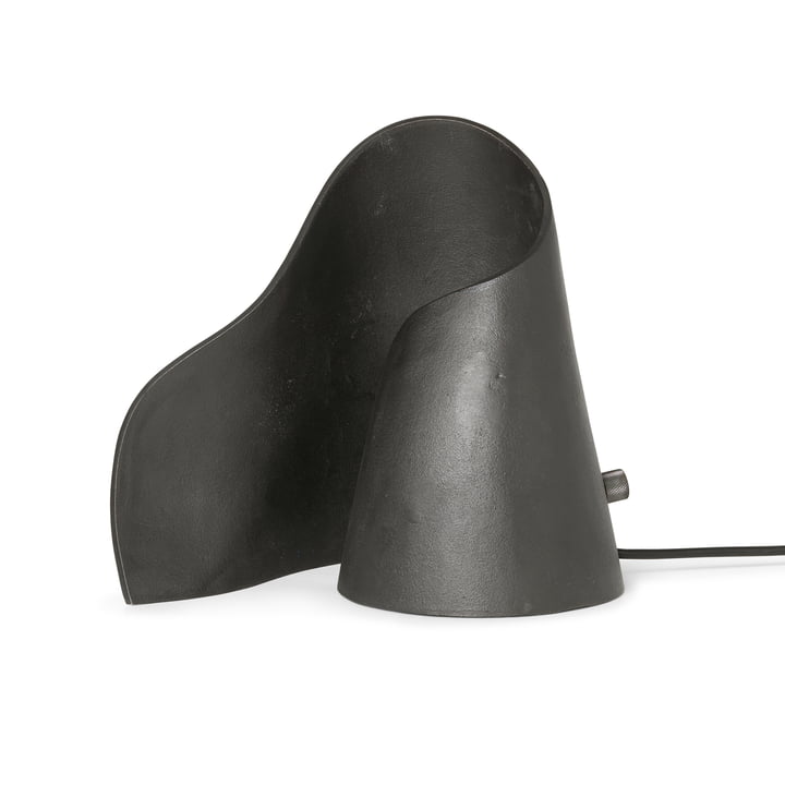Oyster Table lamp by ferm Living in the colour black
