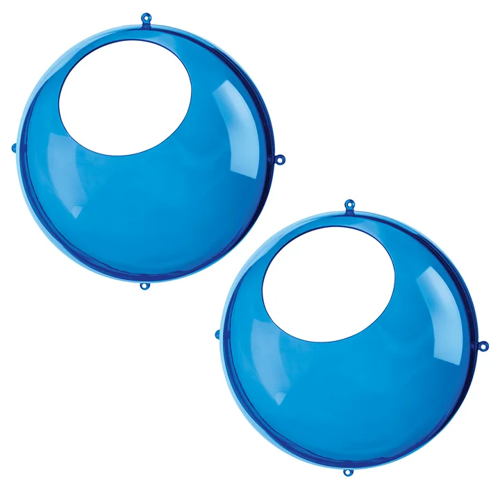 Orion Small hanging display from Koziol in the transparent blue version