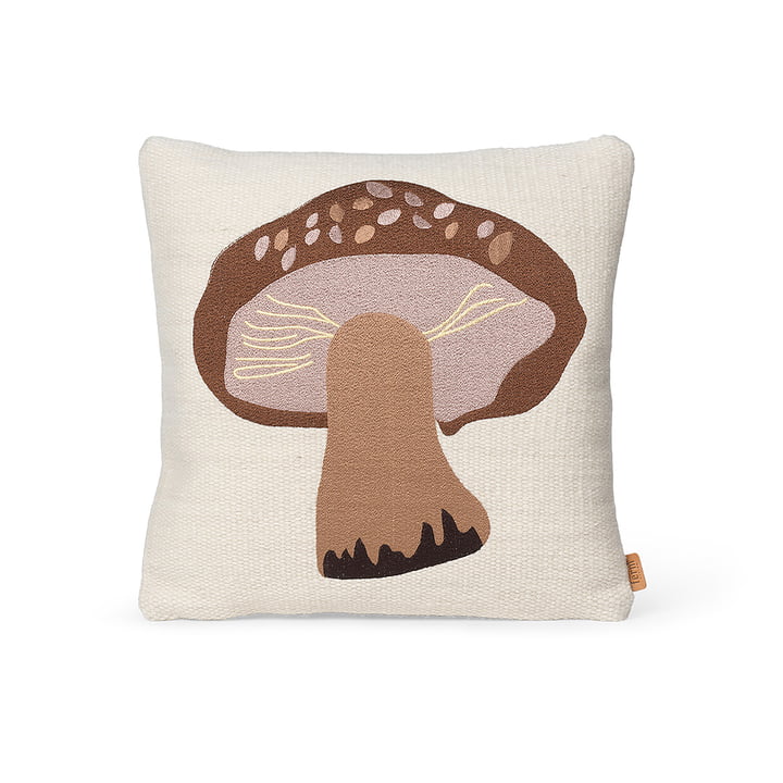 Forest Stick -cushion by ferm Living in the version porcini mushroom