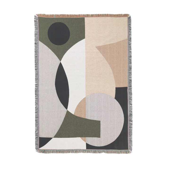 Entire Blanket from Ferm Living in the design multicoloured