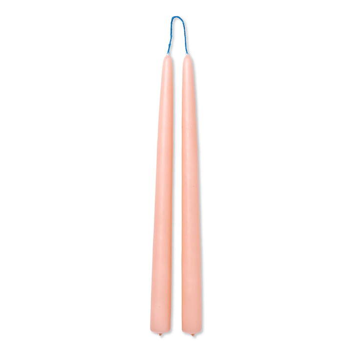 Dipped Stick candles by ferm Living in the color pink