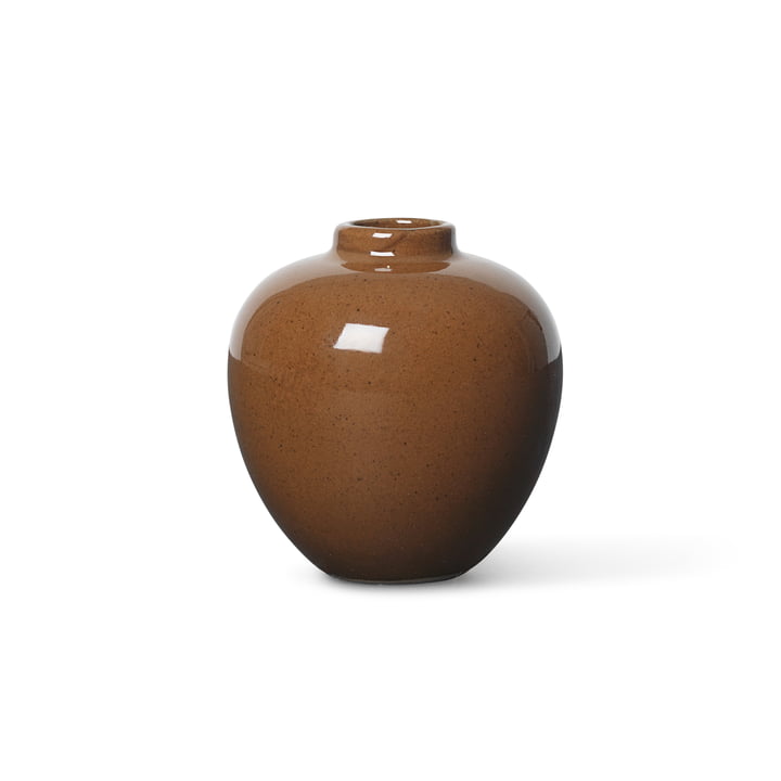 Ary Mini Vase by ferm Living in the color brown
