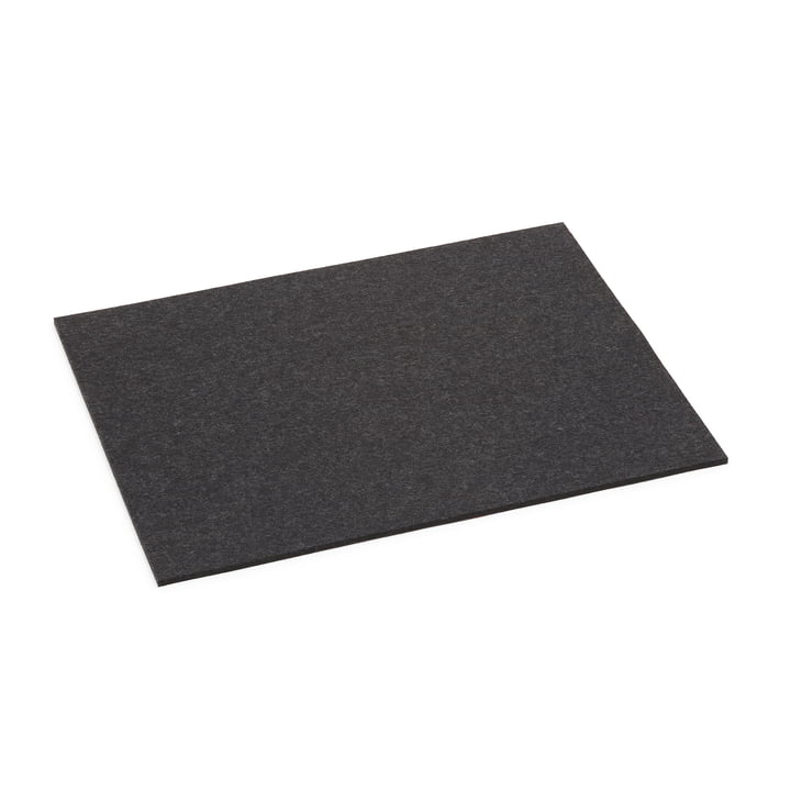 Rectangular placemat by Hey Sign in 5 mm, graphite
