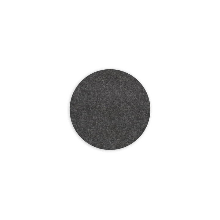Coaster round, 5 mm by Hey Sign in Ø 9 cm, graphite