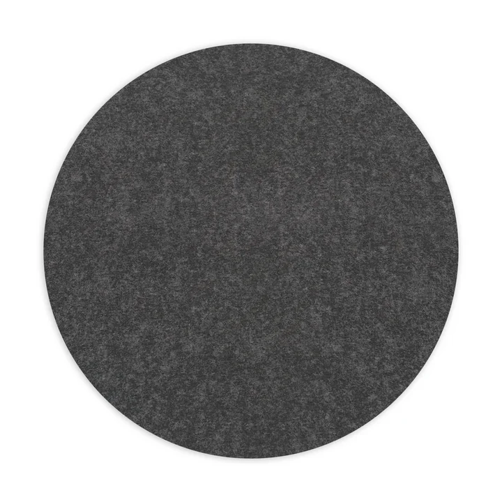 Coaster round, 5 mm by Hey Sign in Ø 25 cm, graphite