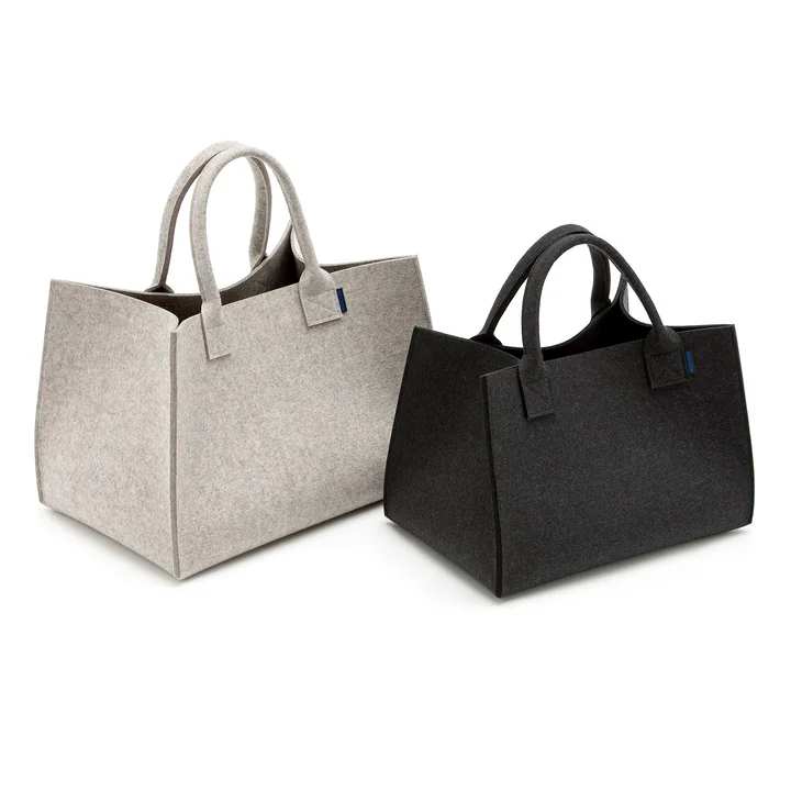 Big Felt basket with 2 handles by Hey Sign