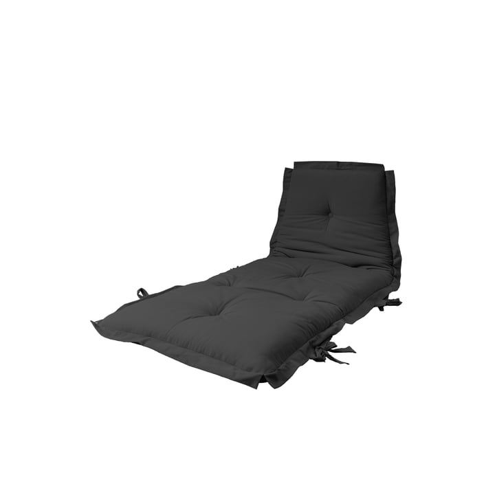 Sit and Sleep Futon mattress / armchair 80 x 200 cm from Karup Design in dark grey