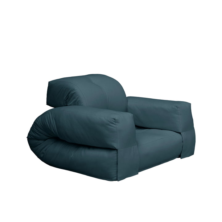 Hippo Armchair 90 x 200 cm from Karup Design in petrol blue