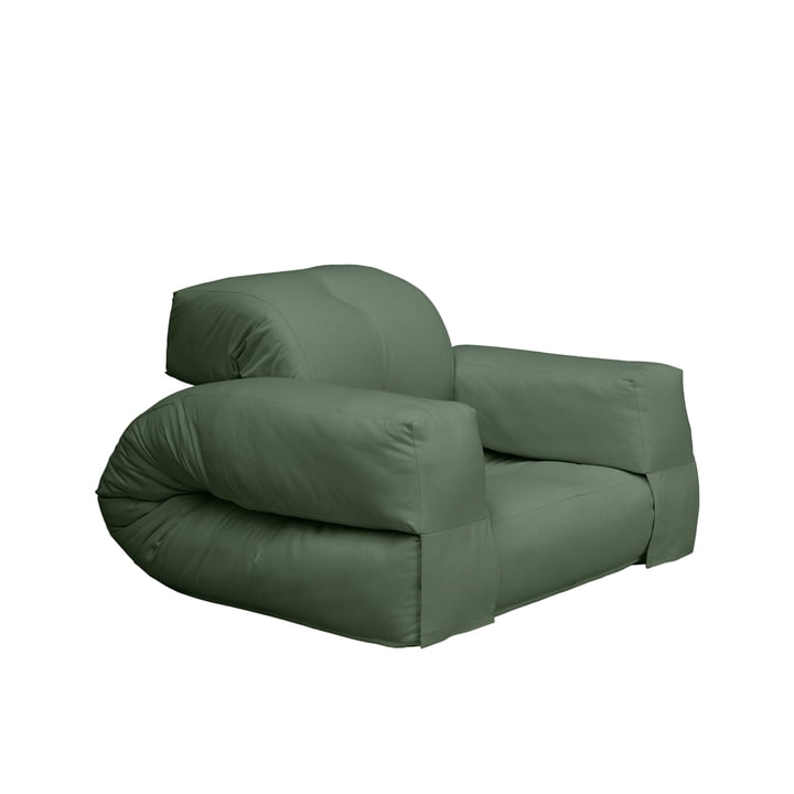 Hippo Armchair 90 x 200 cm from Karup Design in olive green