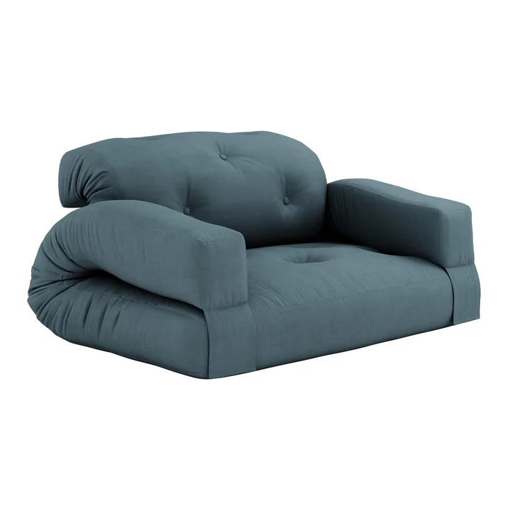 Hippo Sofa 140 x 200 cm from Karup Design in petrol blue