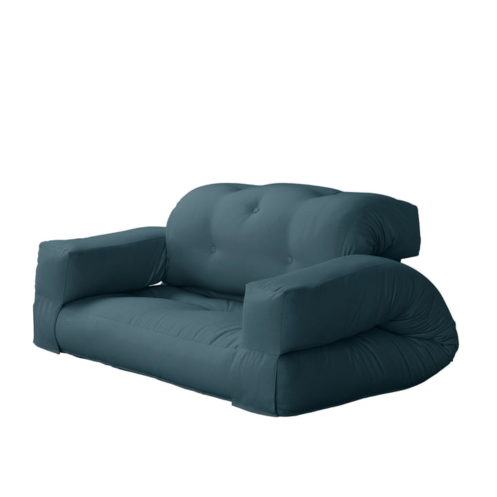 Hippo Sofa 140 x 200 cm from Karup Design in petrol blue