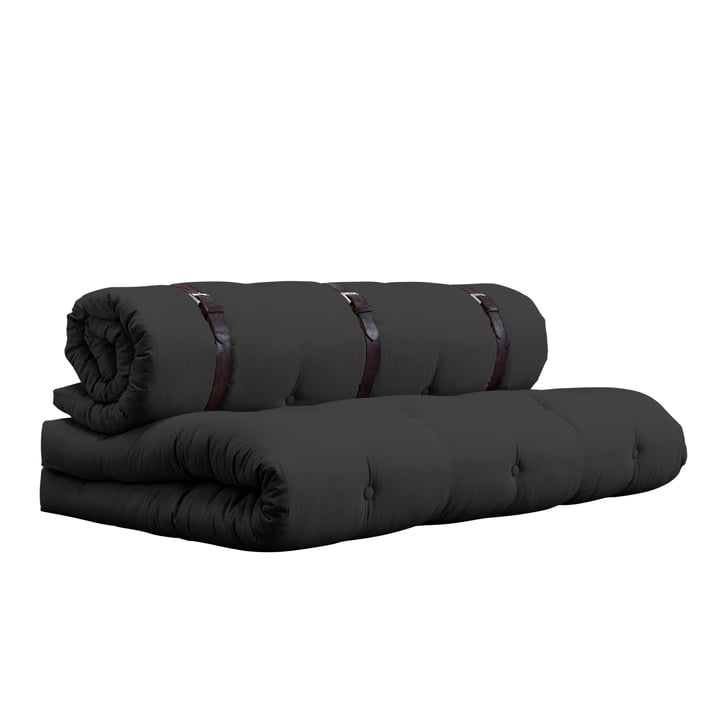 Buckle Up Sofa 140 x 200 cm from Karup Design in dark grey