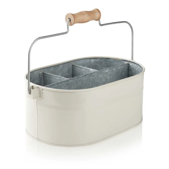 Utensils container, 30 x 19 x 13 cm from Humdakin in beige