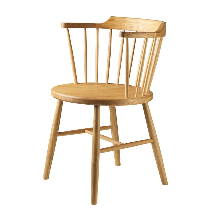 J18 Chair from FDB Møbler in natural oak