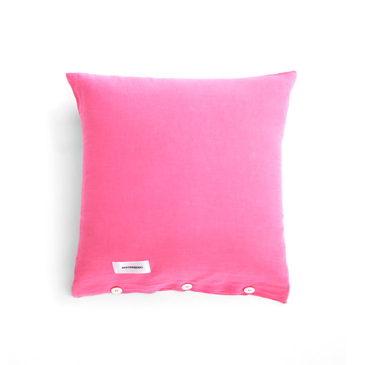 Mother Pillowcase Linen 80 x 80 cm from Magniberg in happy pink