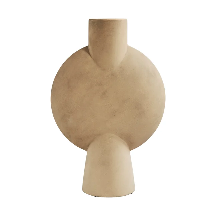 Sphere Vase Bubl Hexa by 101 Copenhagen in sand