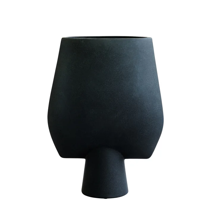 101 Copenhagen - Sphere Vase Square large, black